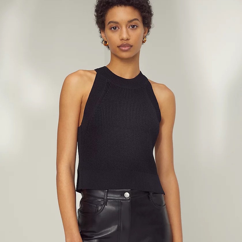Wilfred Knit Halter Tank - Black (Xs)